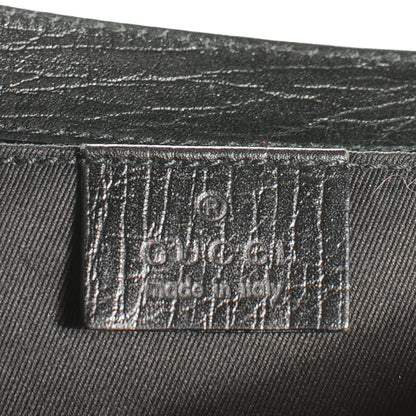 Gucci Monogram Horsebit Clutch Black 6 of 7