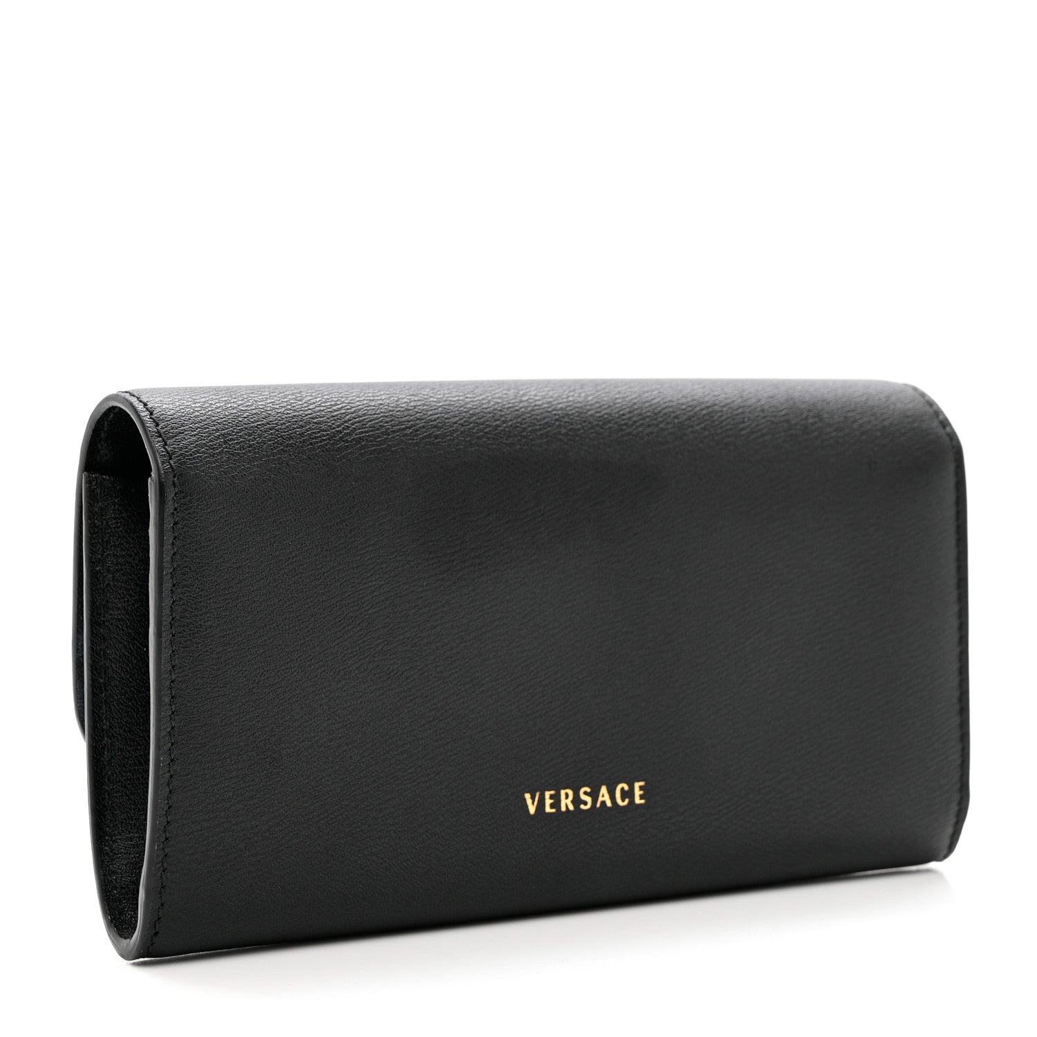 Versace Calfskin Medusa Continental Wallet Black 3 of 6