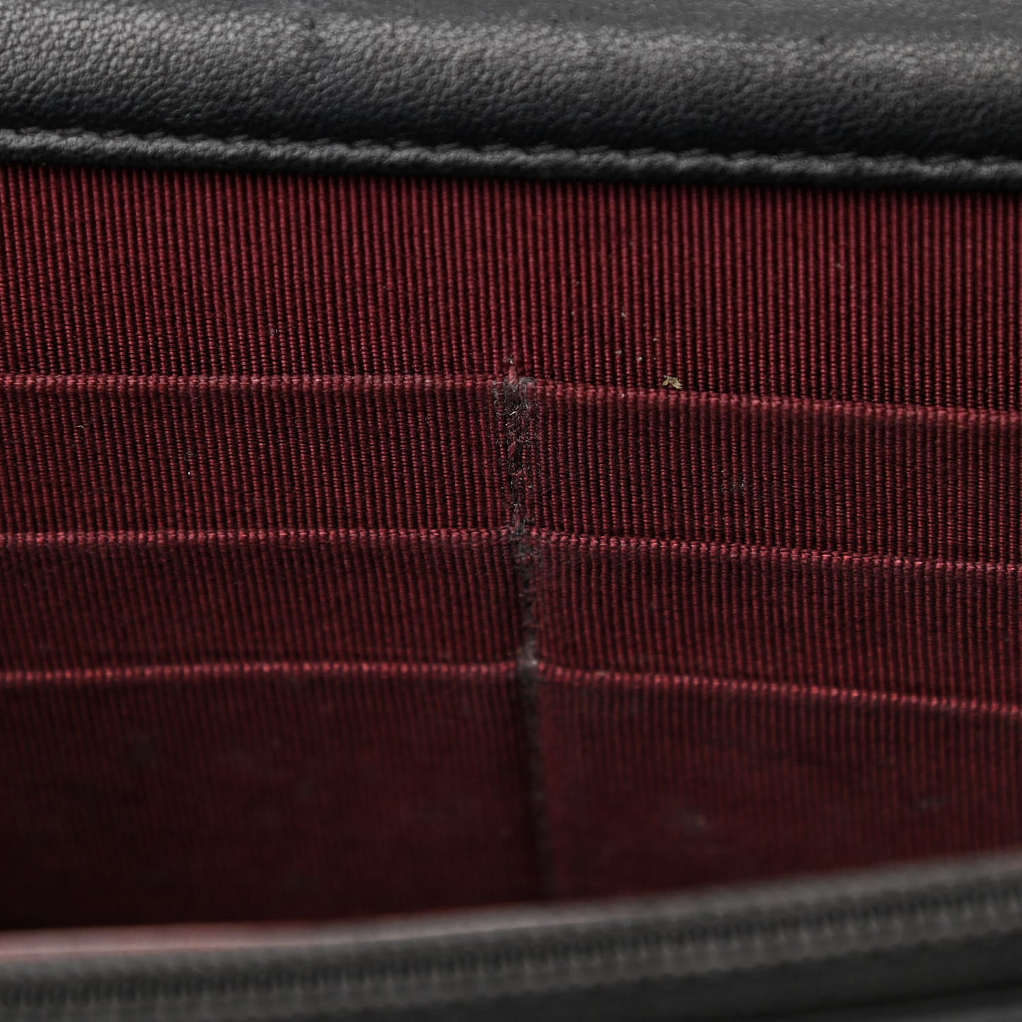 Lambskin Quilted Wallet On Chain WOC Black