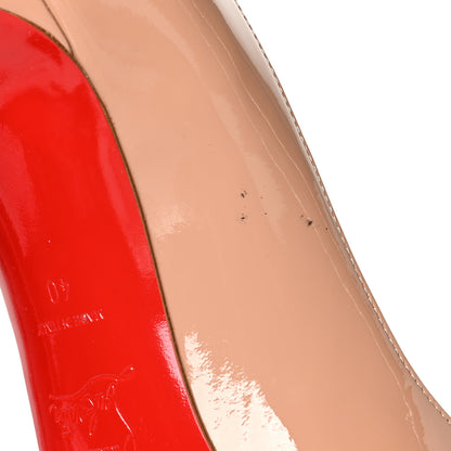 Christian Louboutin Patent Pigalle 85 Pumps 40 Nude 9 of 9