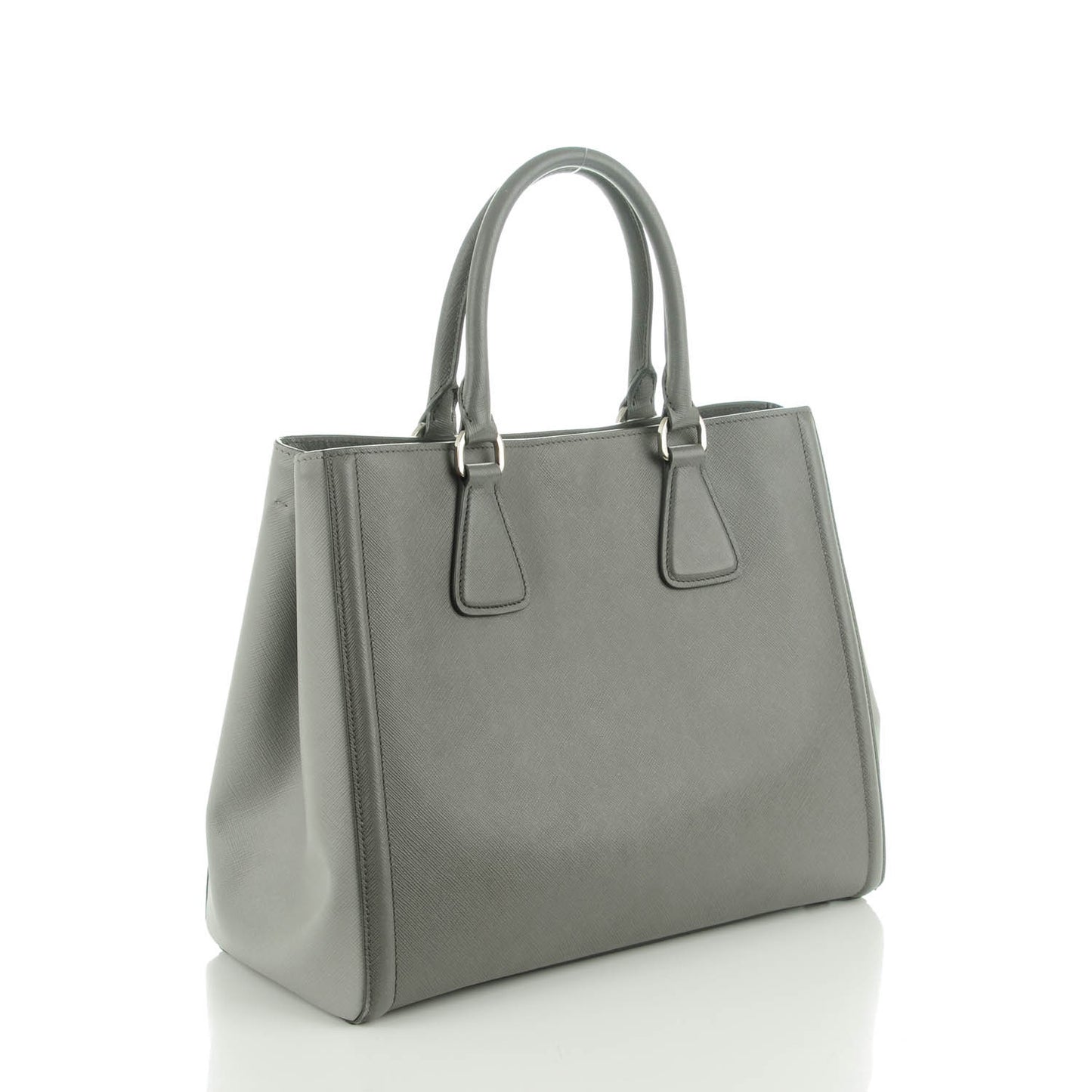 Saffiano Lux Bi-Color Tote Marmo Nube