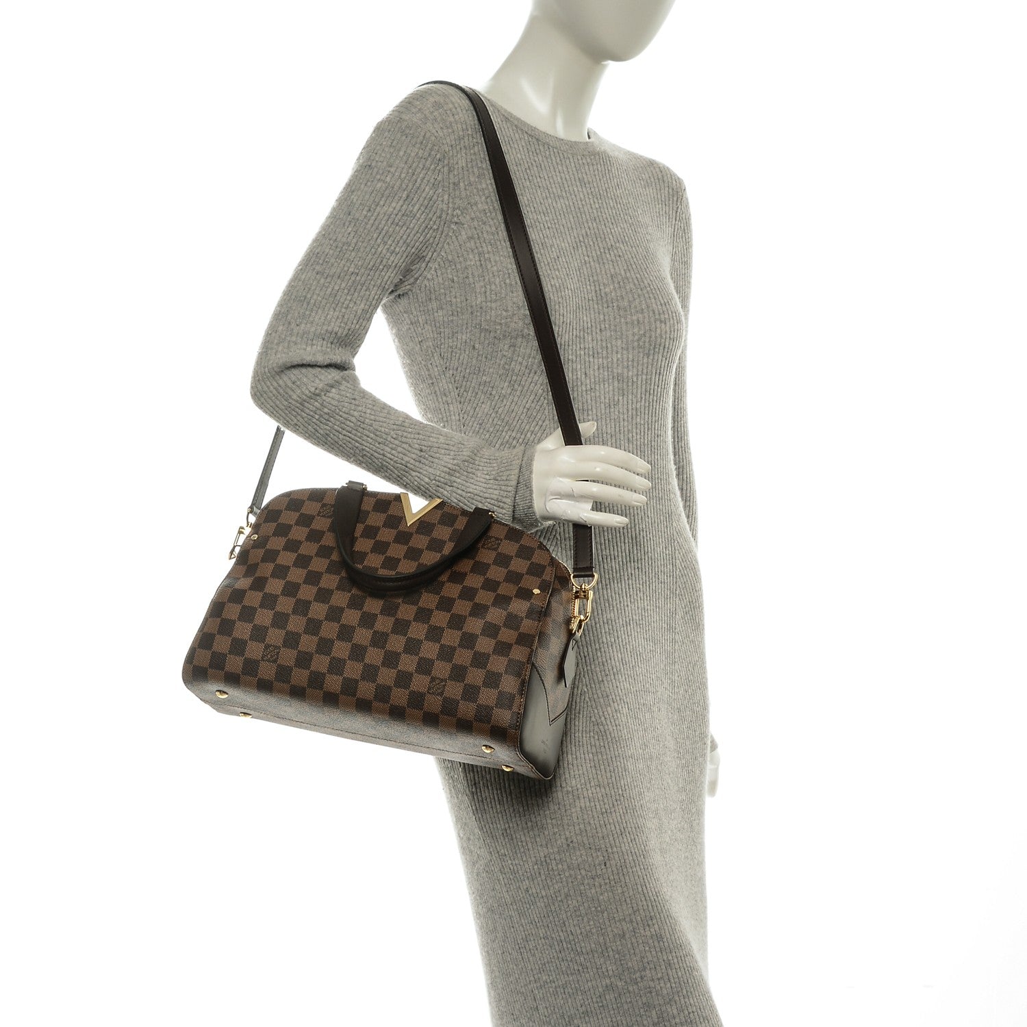 Louis Vuitton Damier Ebene Kensington Bowling Bag 2 of 7