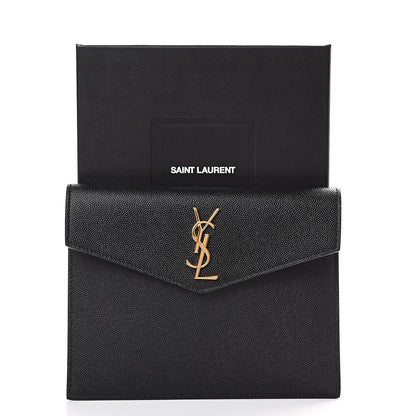 Saint Laurent Grain De Poudre Uptown Baby Pouch Black 7 of 7