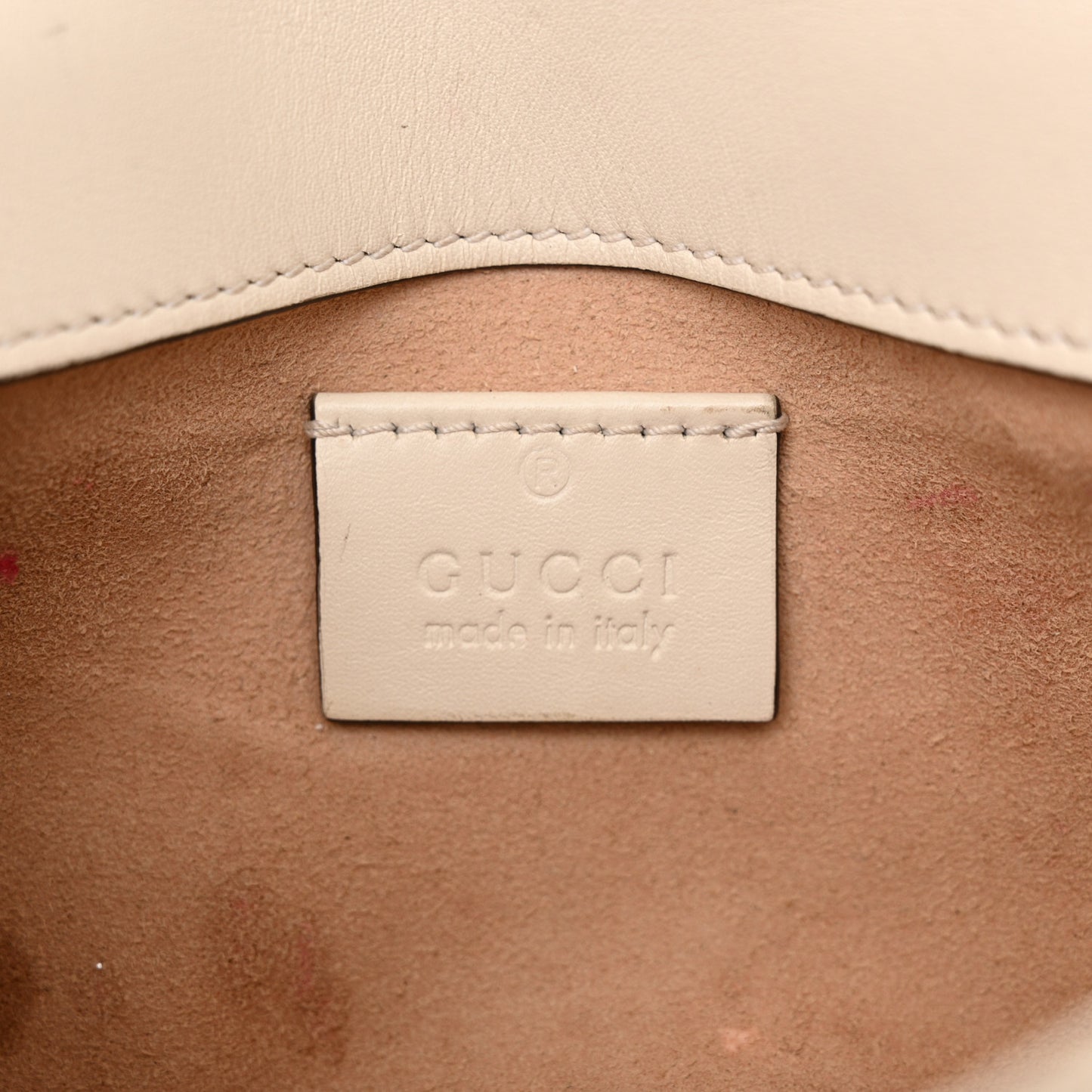 Calfskin Matelasse Super Mini GG Marmont Shoulder Bag White