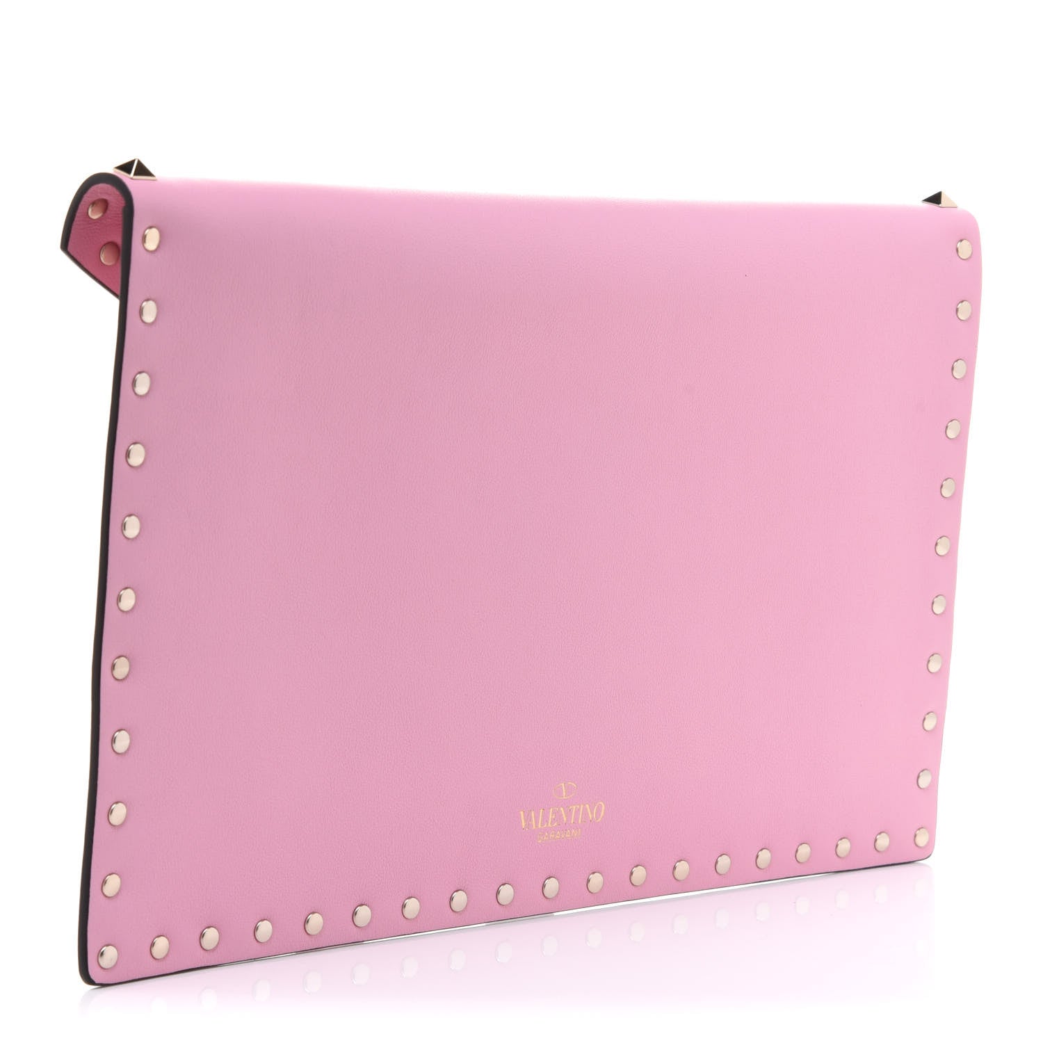 Valentino Garavani Vitello Large Rockstud Envelope Clutch Absolute 3 of 8