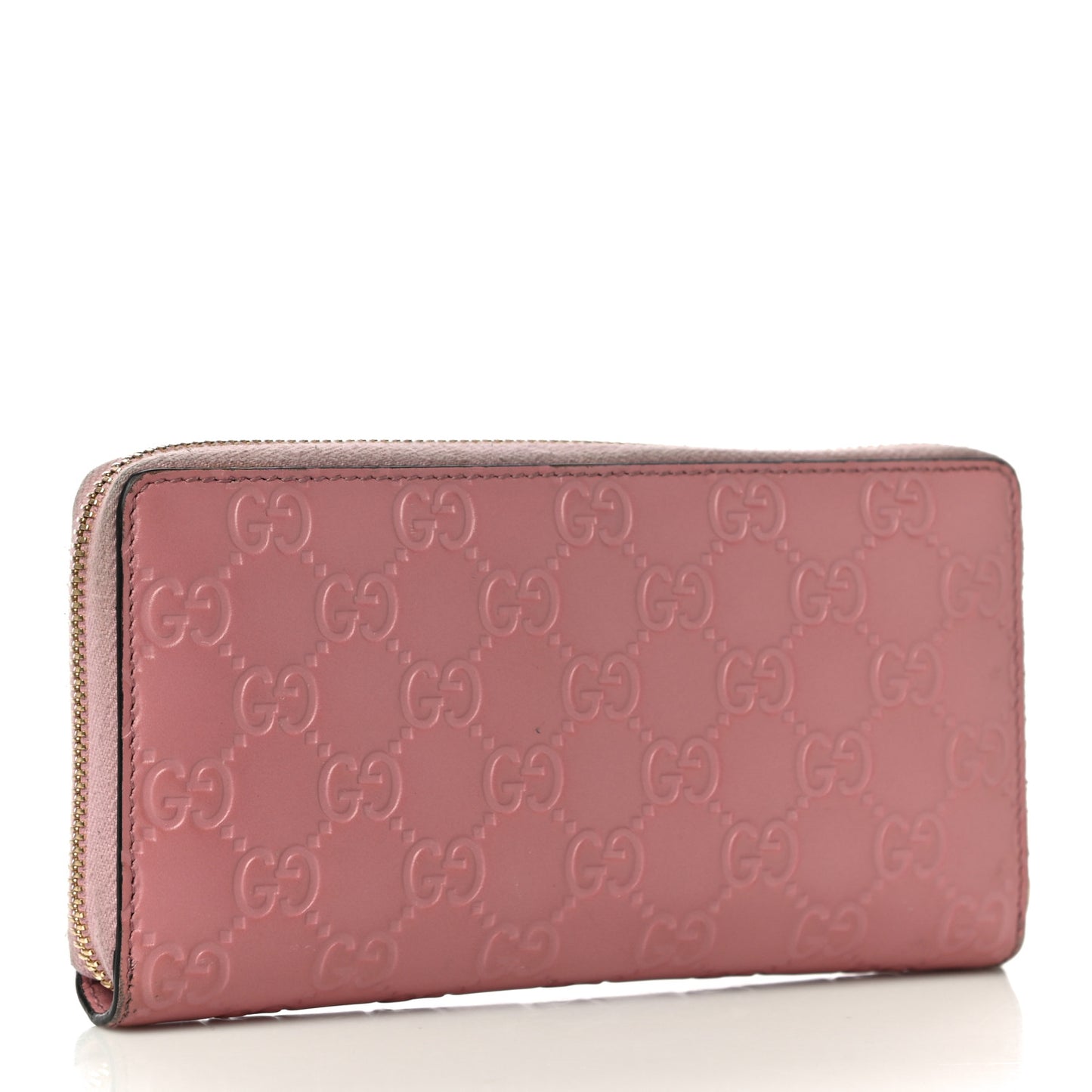 Guccissima Zip Around Wallet Pink