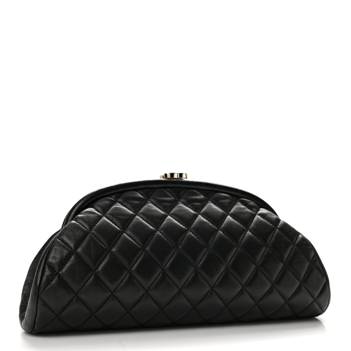 Lambskin Quilted Timeless Clutch Black