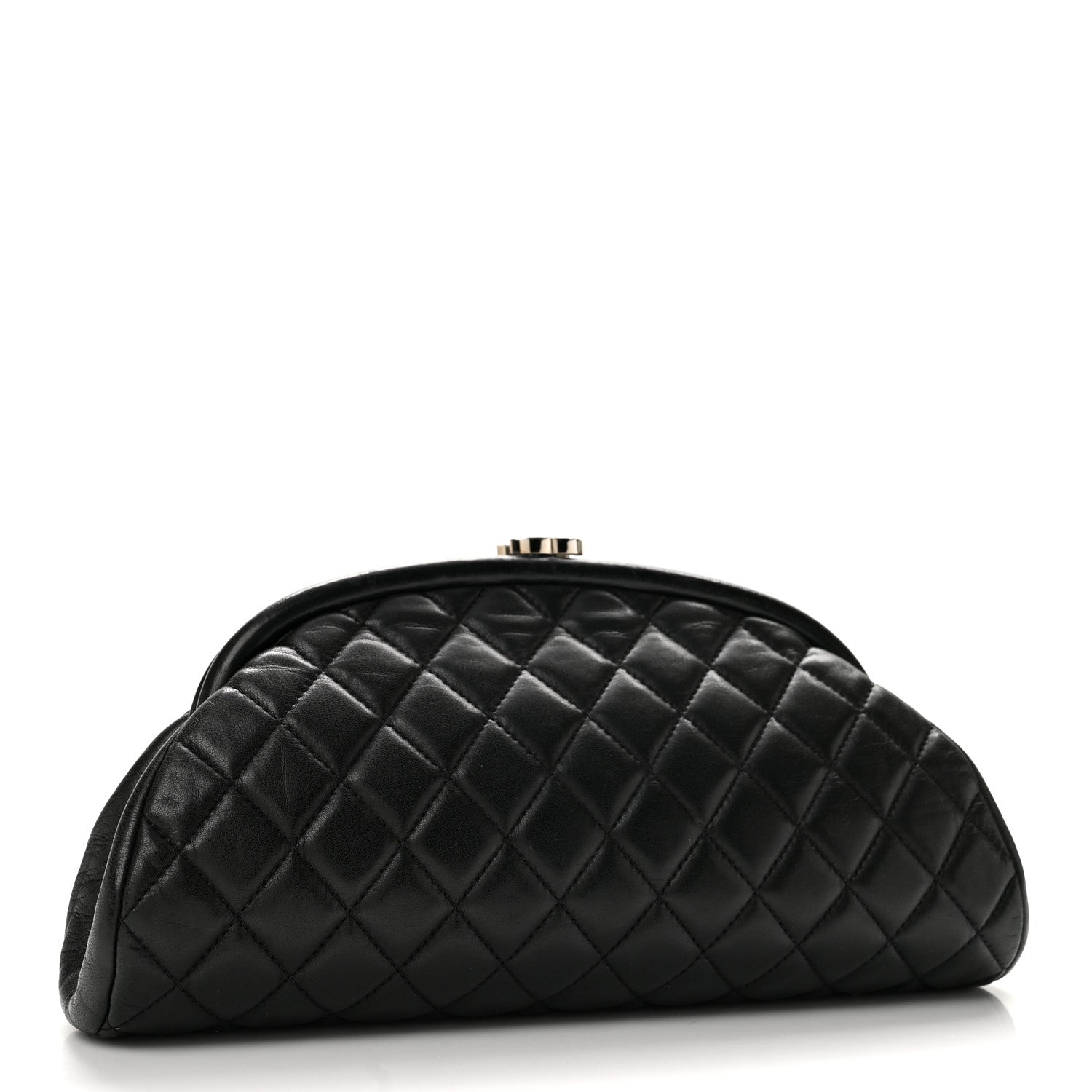 Chanel Lambskin Quilted Timeless Clutch Black 3 of 13