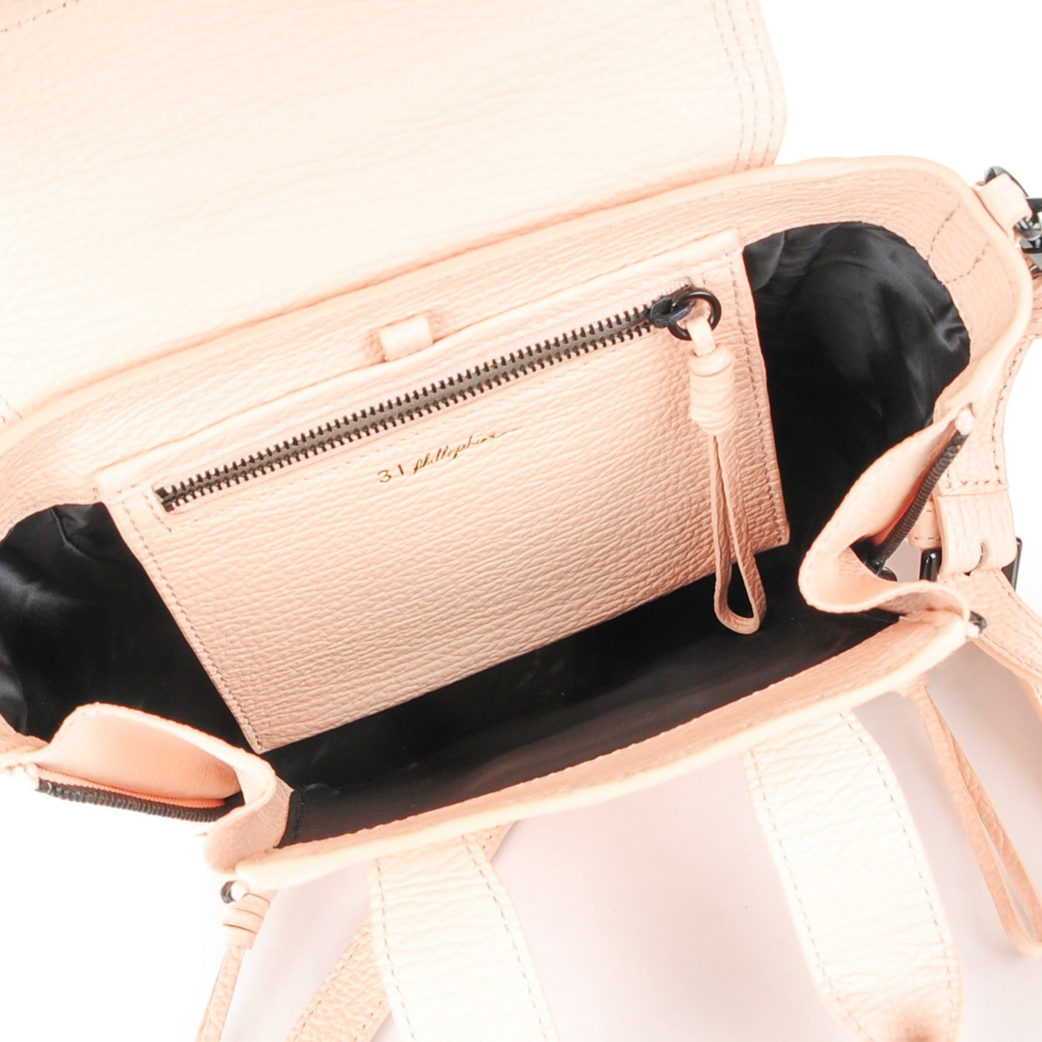3.1 Phillip Lim 3.1 Textured Calfskin Mini Pashli Satchel Blush 5 of 7