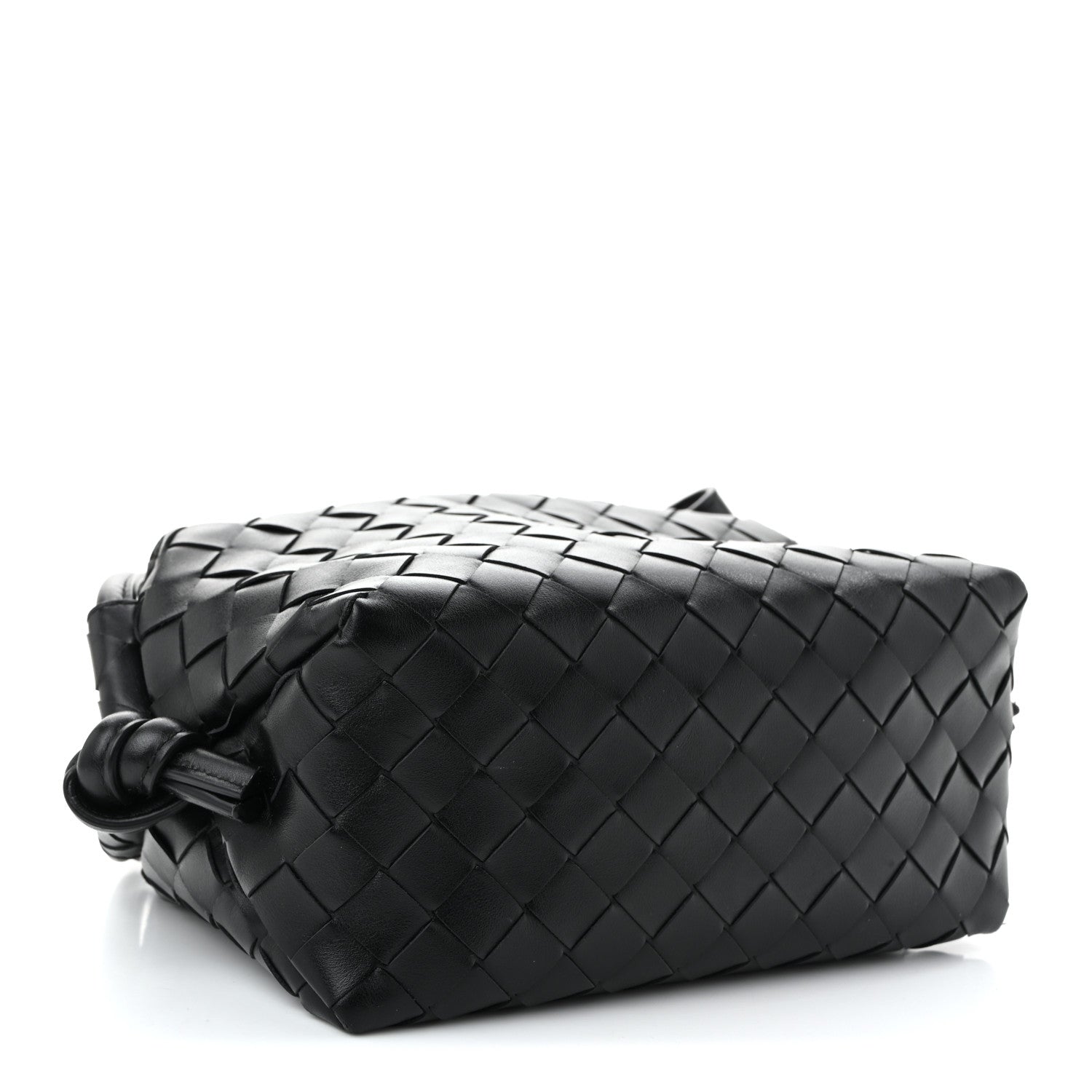 Bottega Veneta Calfskin Intrecciato Small Loop Top Handle Black 4 of 11