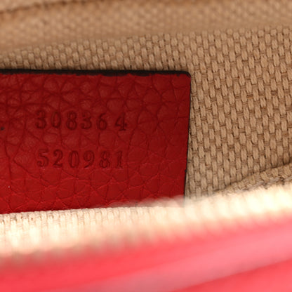 Gucci Pebbled Calfskin Small Soho Disco Bag Tabasco Red 6 of 10