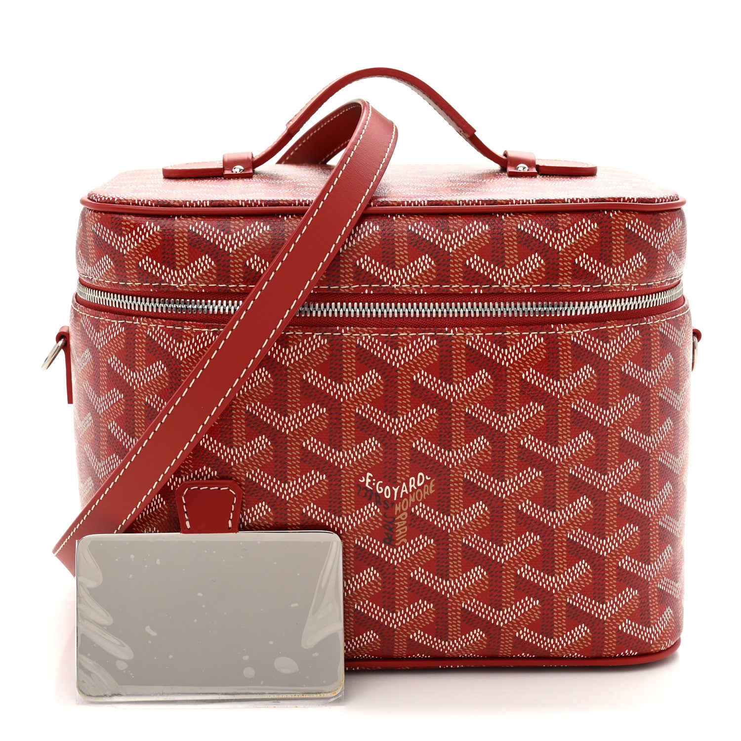 Goyard ケース レッド Goyard Goyardine Muse Vanity Case Red 1888804 – FASHIONPHILE