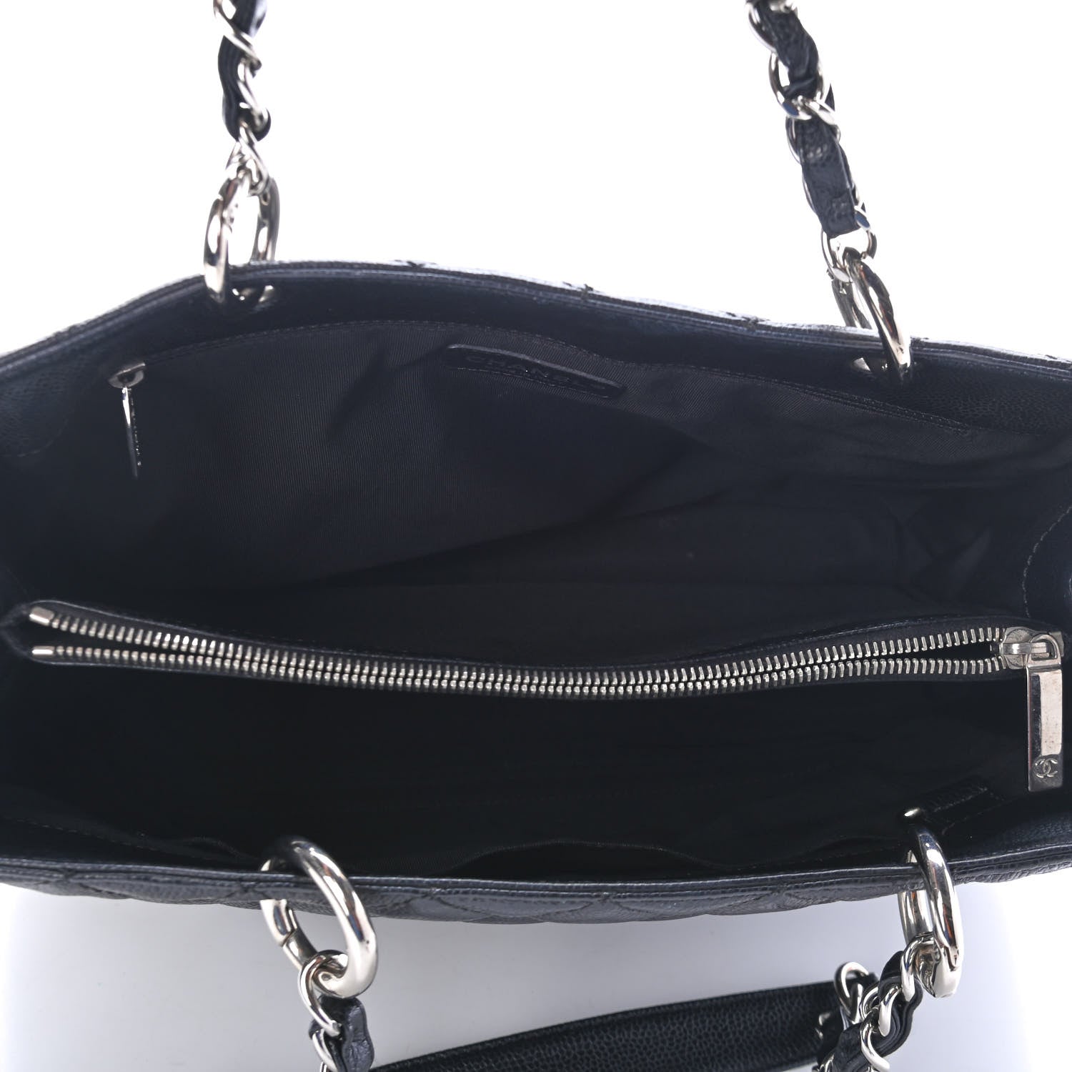 Chanel Caviar Quilted Grand Shopping Tote GST Black 4 of 4