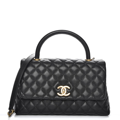 Chanel Caviar Quilted Small Coco Handle Flap Black 1 of 9