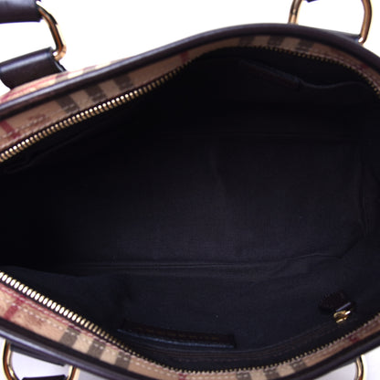 Burberry Haymarket Check Medium Regent Tote Chocolate 7 of 10