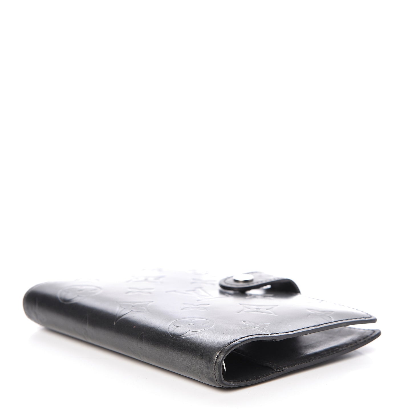 Mat Monogram Small Ring Agenda Cover Black