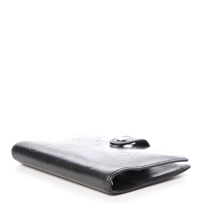 Louis Vuitton Mat Monogram Small Ring Agenda Cover Black 4 of 13