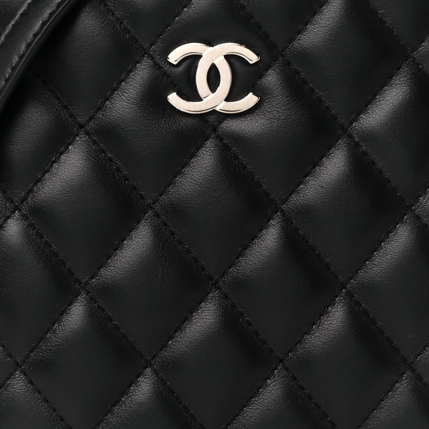 Chanel Lambskin Quilted Crossbody Bag Black 8 of 11