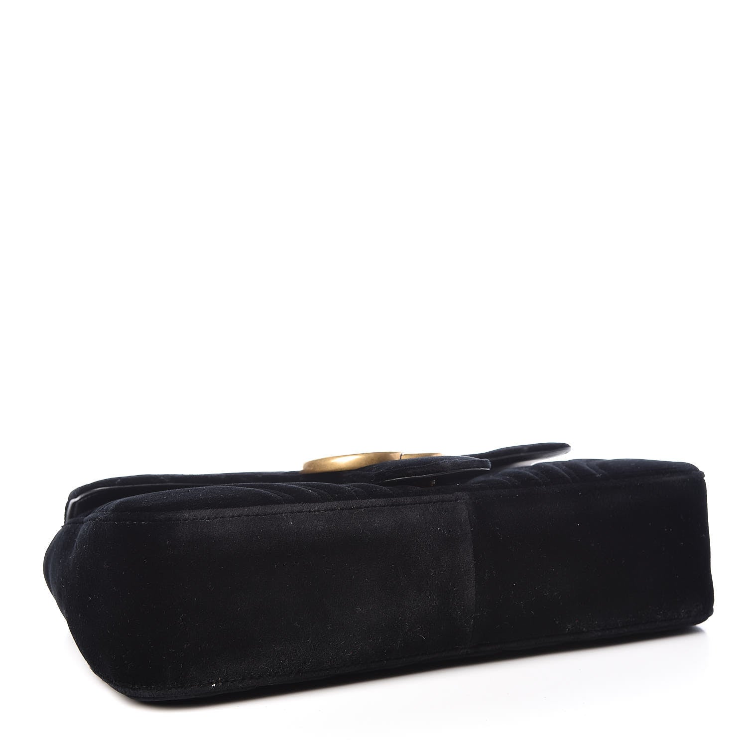 Gucci Velvet Matelasse Medium GG Marmont Shoulder Bag Black 4 of 11