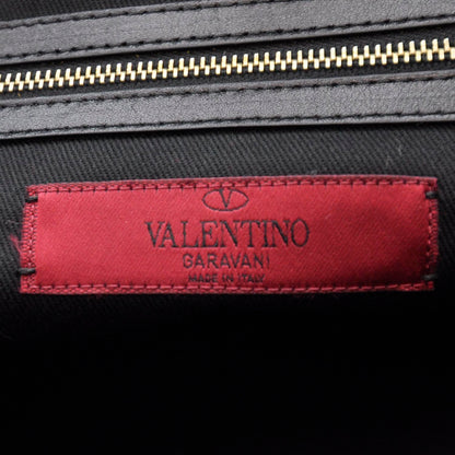Valentino Garavani Vitello Rockstud Dome Satchel Black 7 of 9