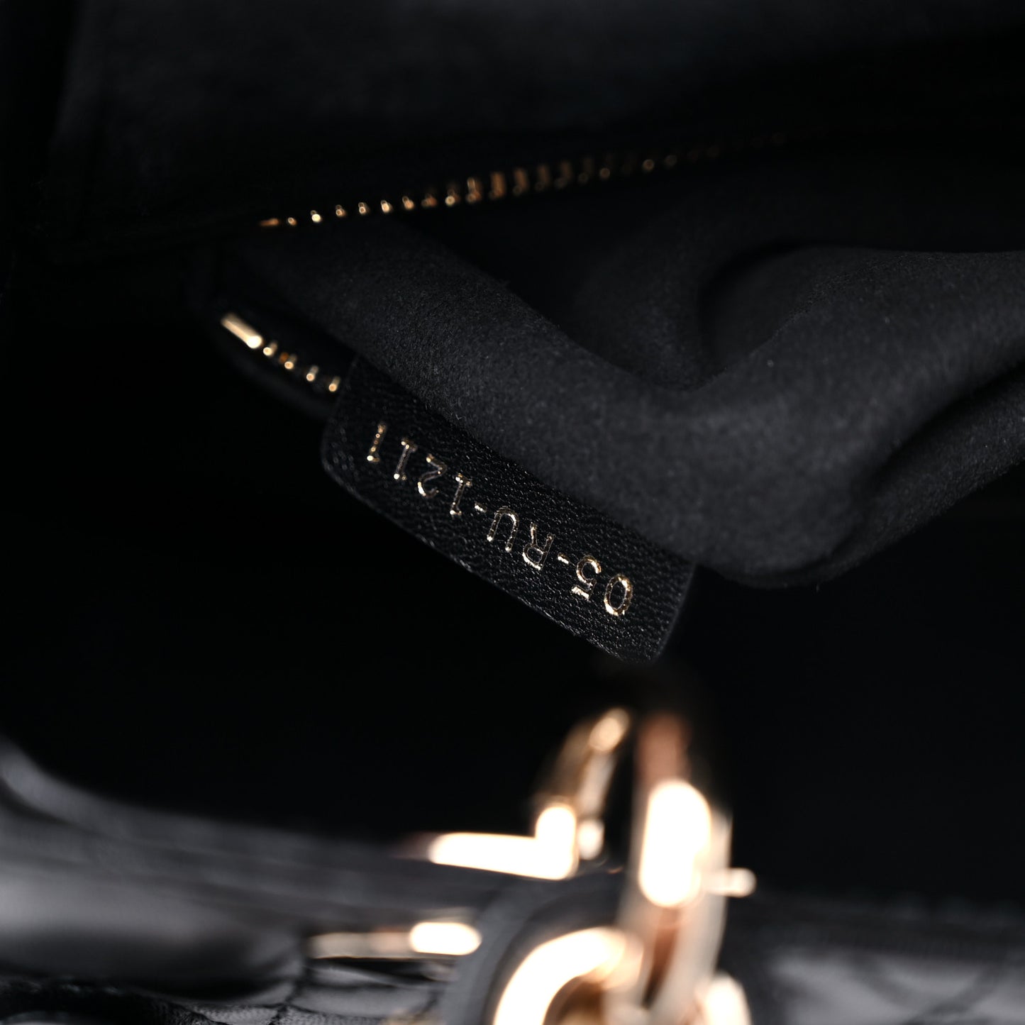 Lambskin Cannage Small My ABCDior Lady Dior Black