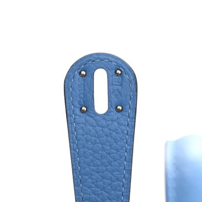 Hermes Taurillon Clemence Lindy 30 Bleu Paradis 7 of 11