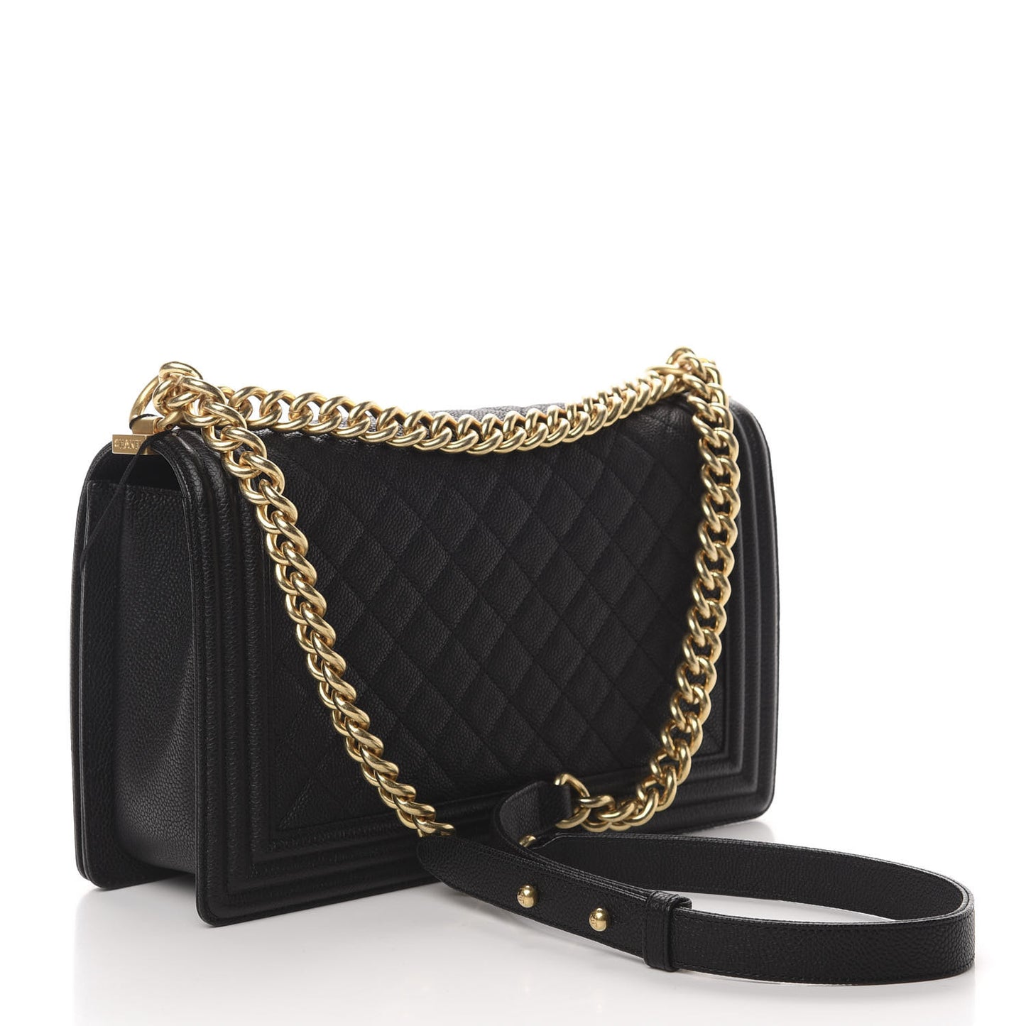 Caviar Quilted New Medium Boy Flap Black