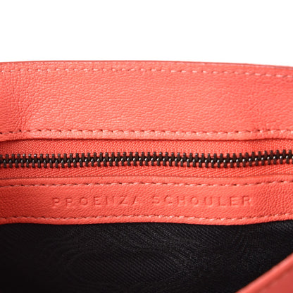 Proenza Schouler Lambskin PS1 Pouch Messenger Neon Coral 6 of 8