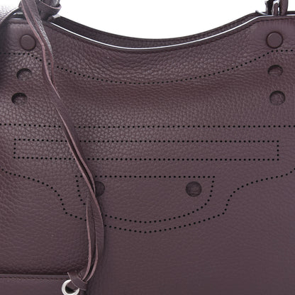 Balenciaga Veau Grana Perforated Blackout Hardware City Rouge Acajou 10 of 10