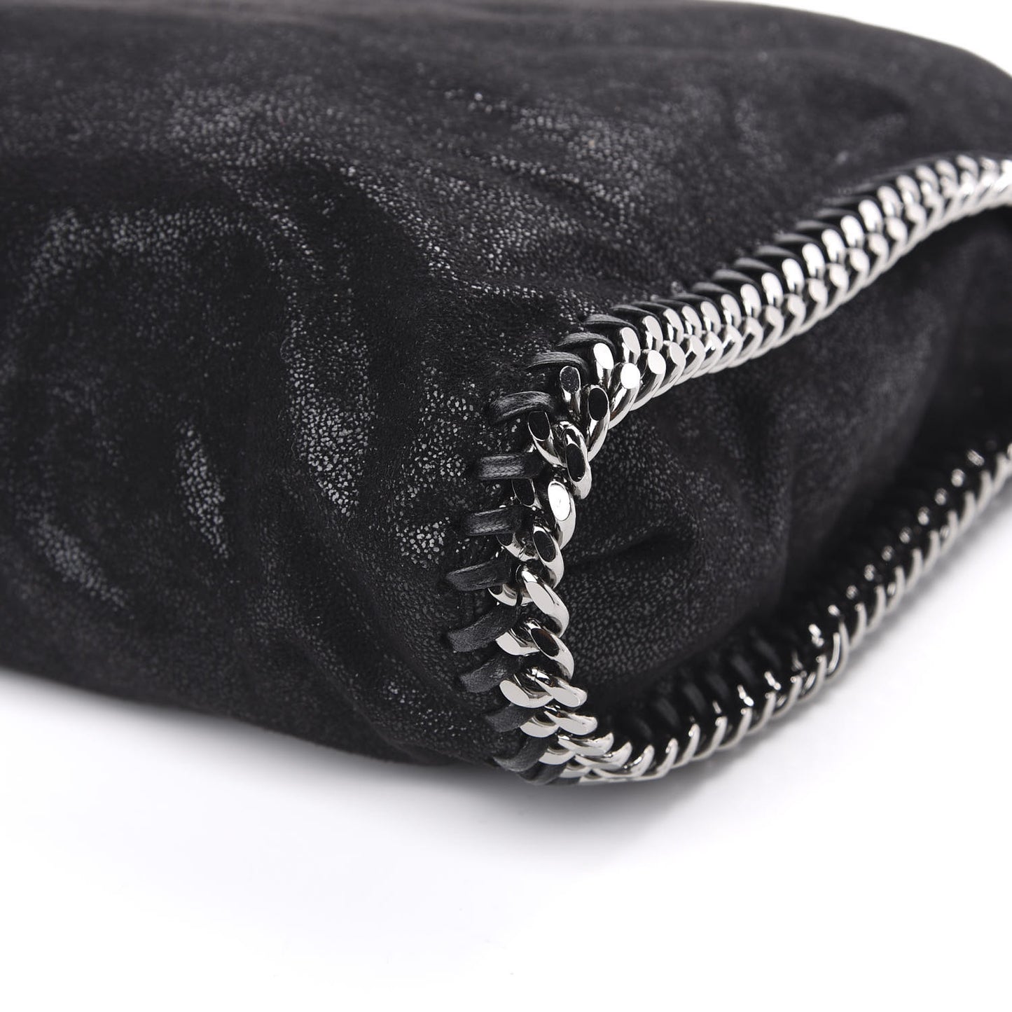 Shaggy Deer Falabella Fold Over Tote Black