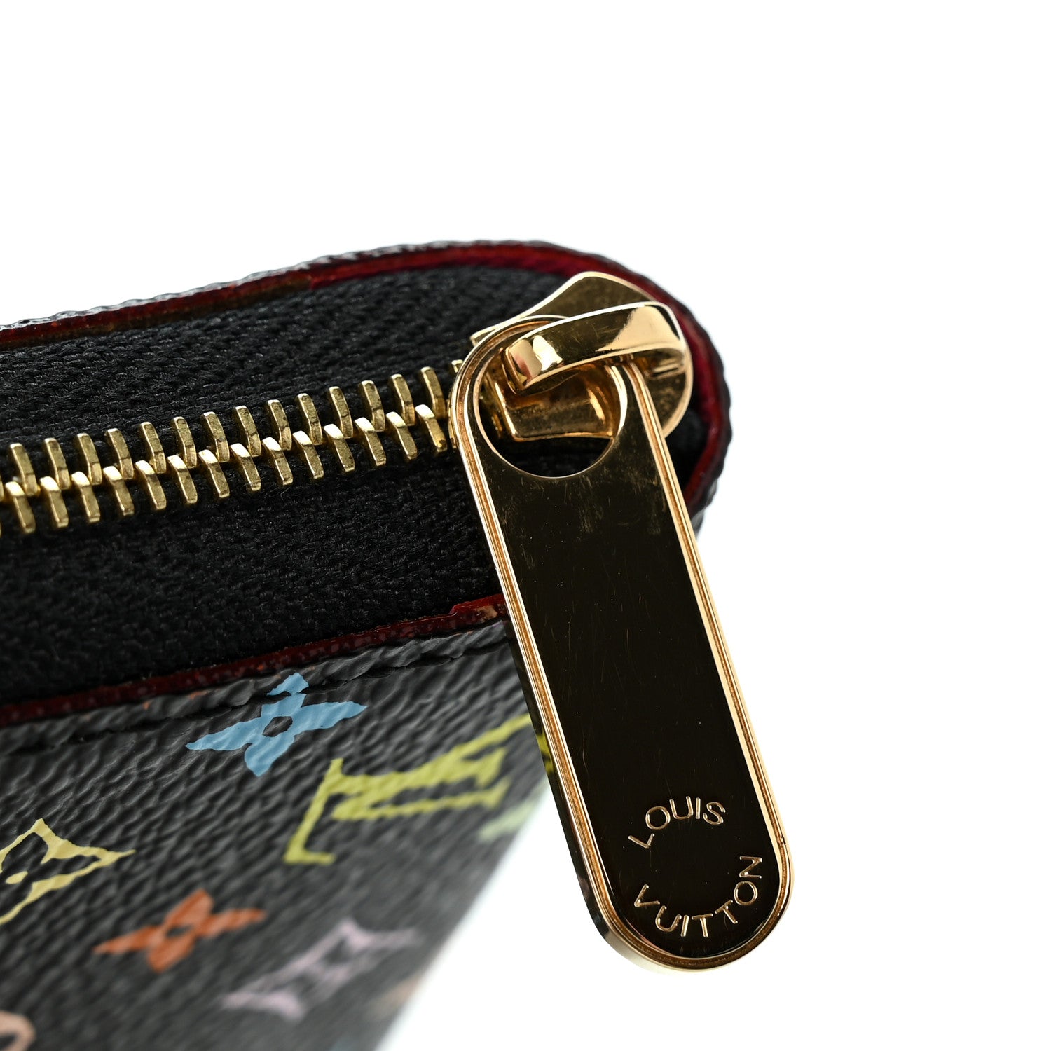 Louis Vuitton Monogram Multicolor Zippy Coin Purse Black Grenade 9 of 10