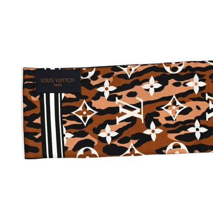 Louis Vuitton Silk Monogram Giant Jungle Bandeau Black 3 of 5
