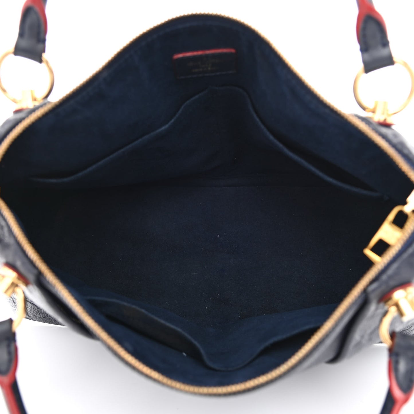 Empreinte V Tote MM Marine Rouge
