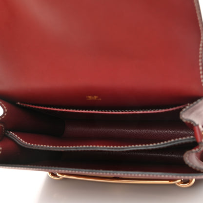 Hermes Veau Sombrero Sac Roulis 23 Rouge H 5 of 11