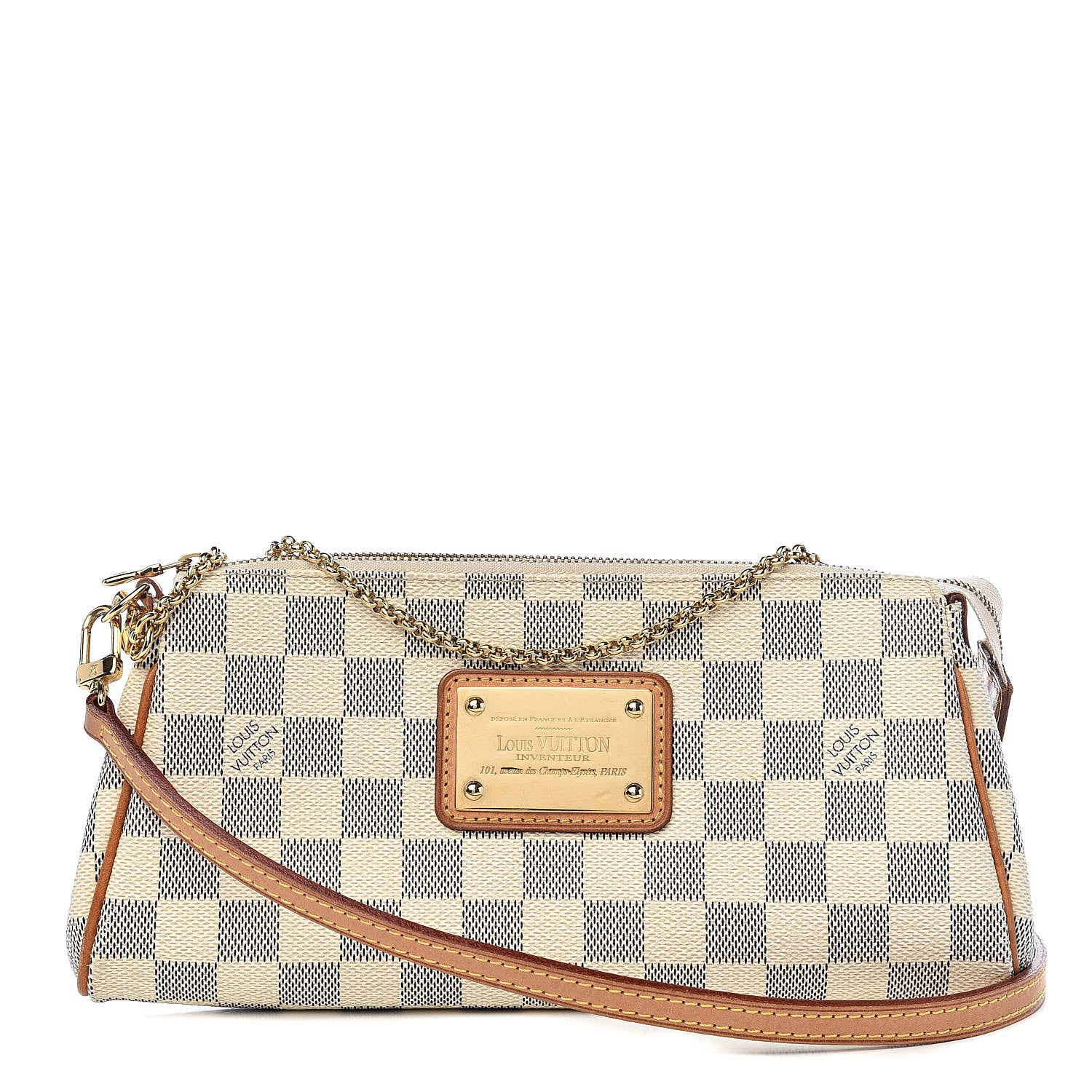 Louis Vuitton Damier Azur Eva Clutch 1 of 10