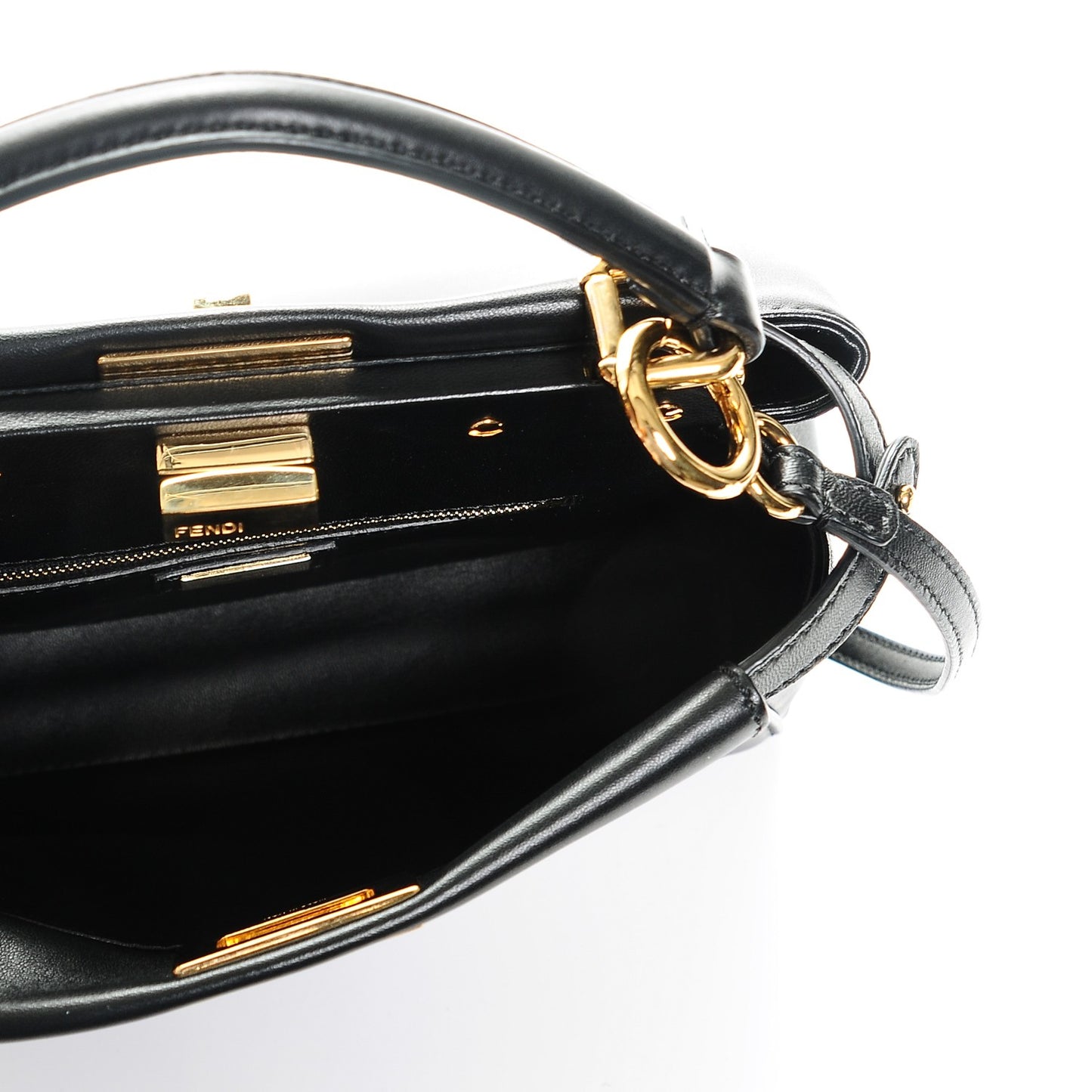 Nappa Mini Peekaboo Iconic Satchel Black