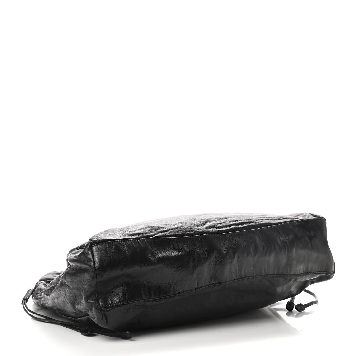 Prada Nappa Antique Shoulder Bag Black 3 of 8