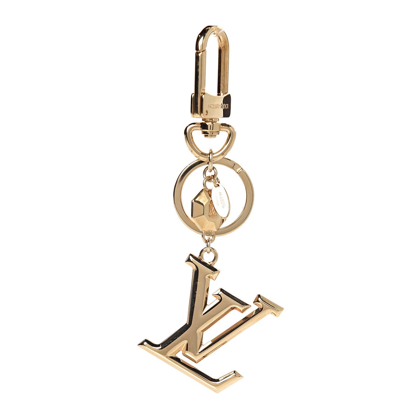 LV Facettes Bag Charm Key Holder Gold