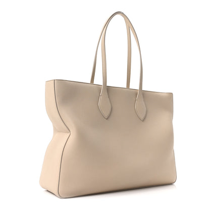 Salvatore Ferragamo Calfskin Large Star Tote Stone 3 of 10