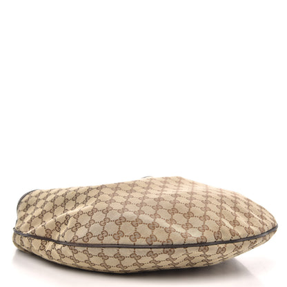 Gucci Monogram Large Wave Hobo Dark Brown 4 of 10