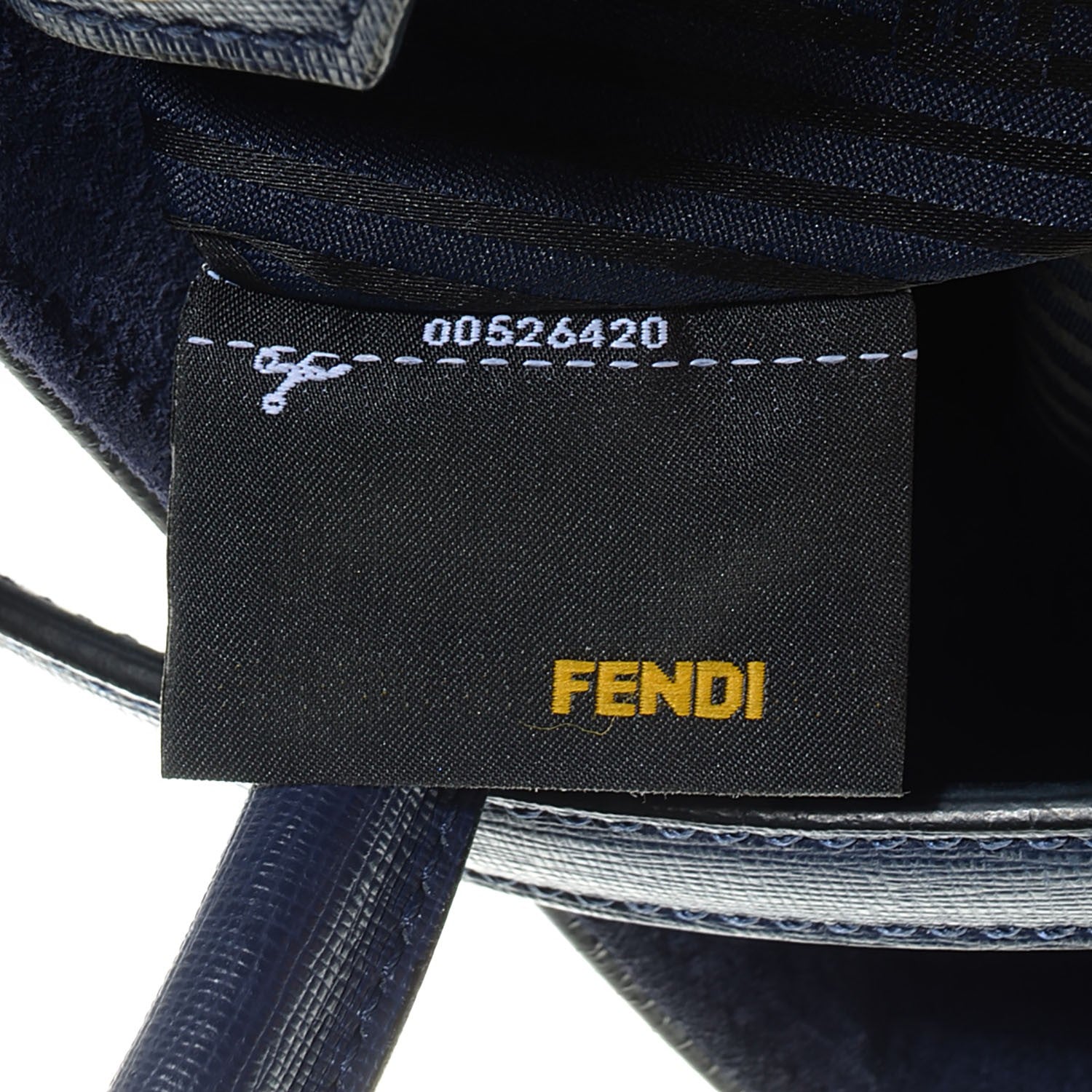 Fendi Vitello Elite Regular 2Jours Tote Blue 8 of 10