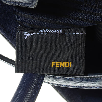 Fendi Vitello Elite Regular 2Jours Tote Blue 8 of 10