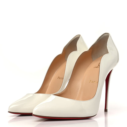 Christian Louboutin Patent Hot Chick 100 Pumps 40 White 4 of 11