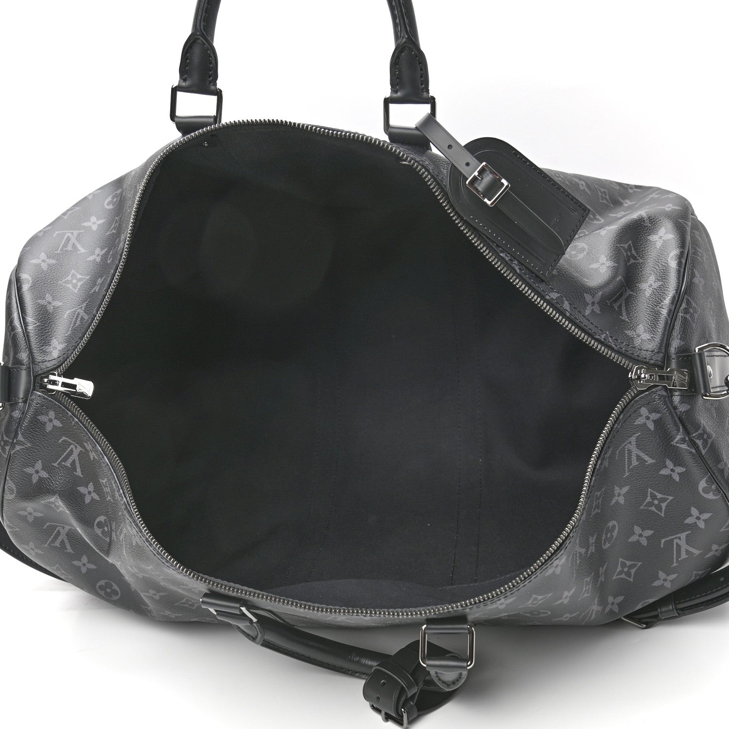 Louis Vuitton Monogram Eclipse Keepall Bandouliere 55 7 of 9