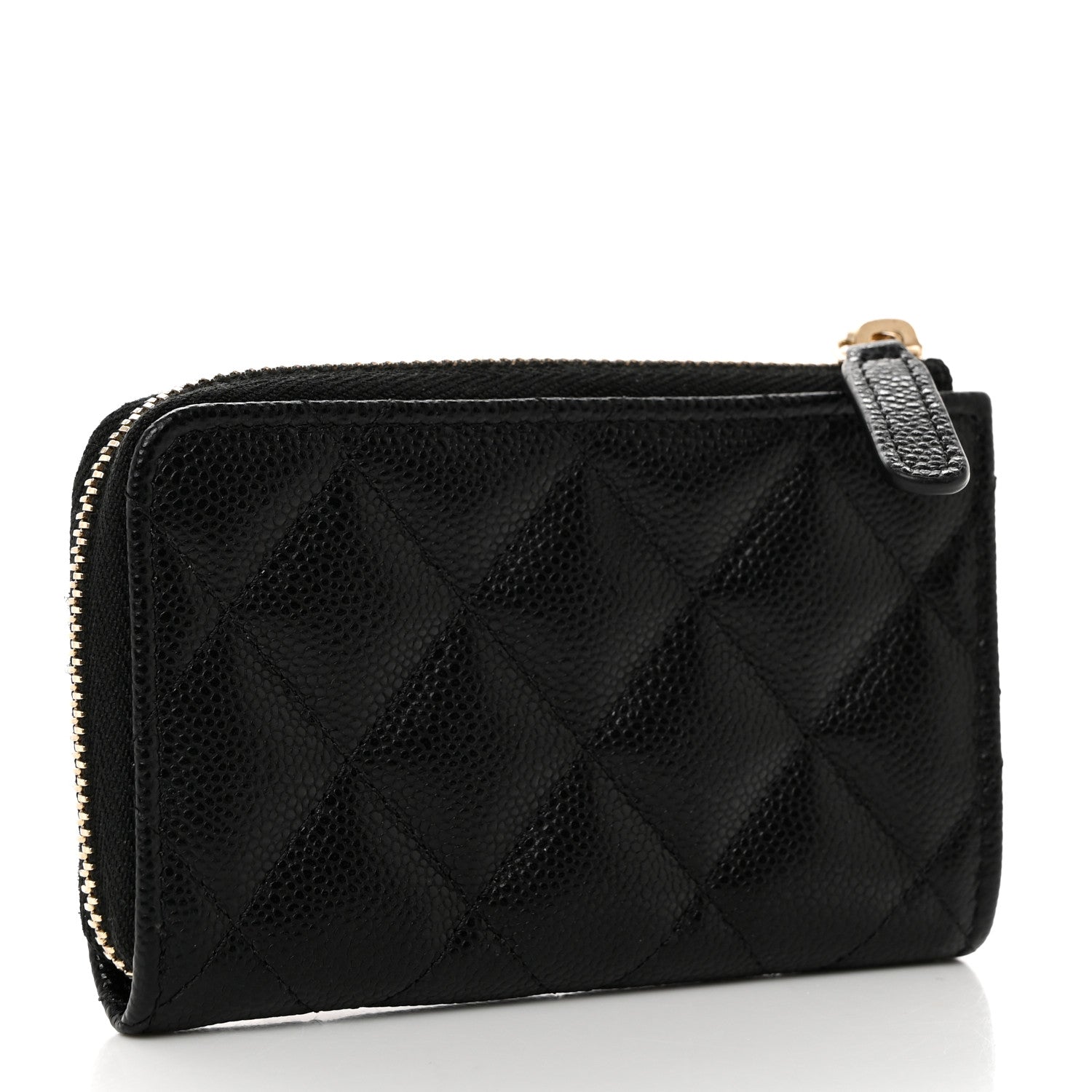 Chanel Caviar Quilted Zipped Key Holder Case Black 4 of 9