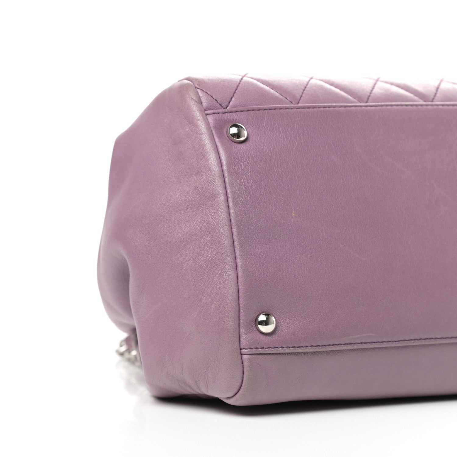 Chanel Lambskin Quilted CC Flap Light Purple 8 of 10