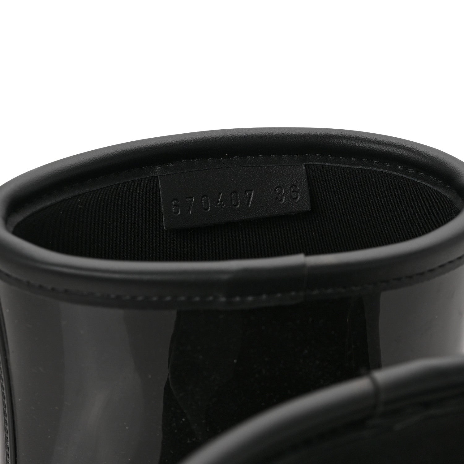 Gucci Rubber Womens Horsebit Ankle Boots 36 Black 7 of 8