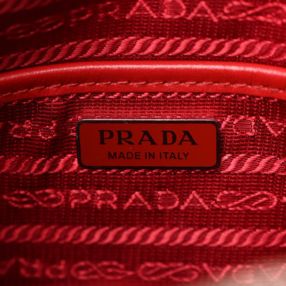 Prada Soft Calfskin Impunture Diagramme Day Backpack Fuoco 6 of 9