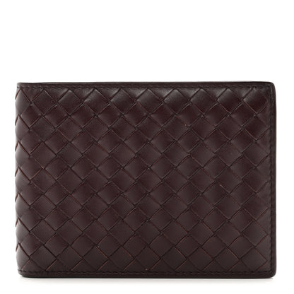 Bottega Veneta Nappa Intrecciato Bi-Fold Wallet Dark Barolo 1 of 9