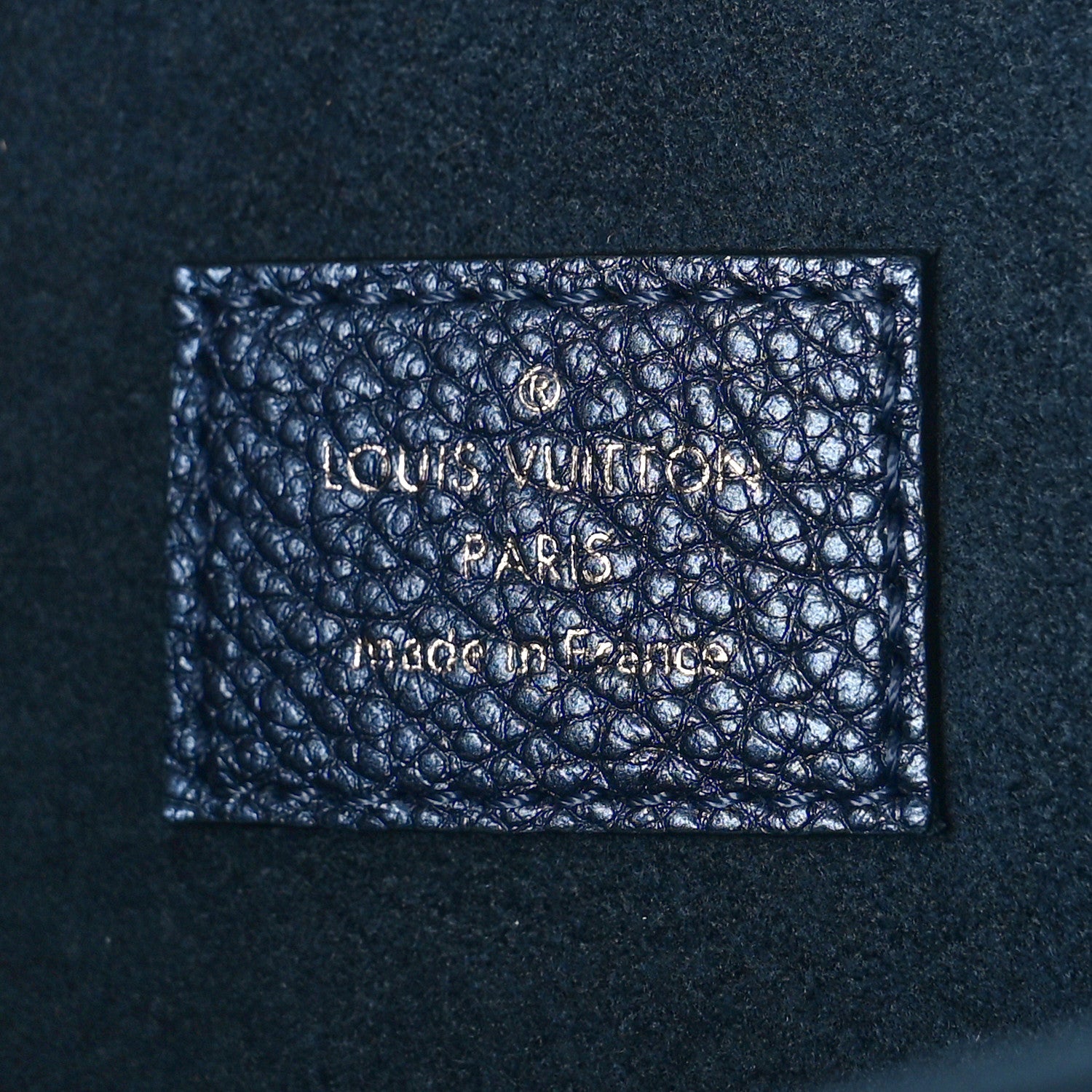 Louis Vuitton Metallic Empreinte Monogram Giant Pochette Metis Navy Nacre 6 of 8